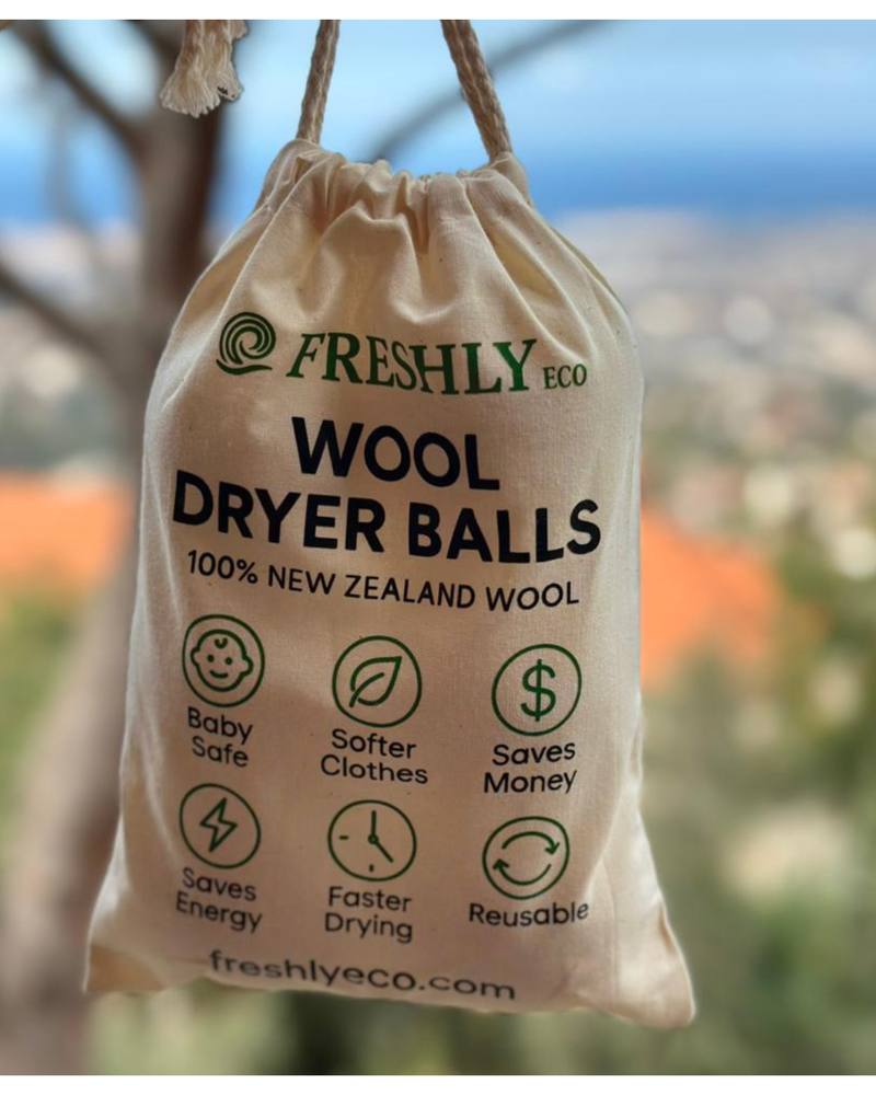 Discover the benefits of our 100% natural, safe and Eco-friendly Wool Dryer Balls